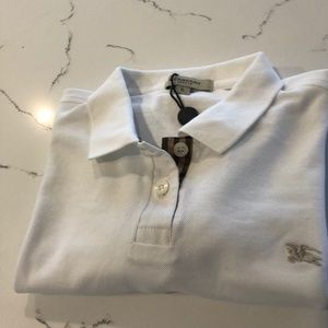 Girl's Burberry polo, New with partial tags still attached